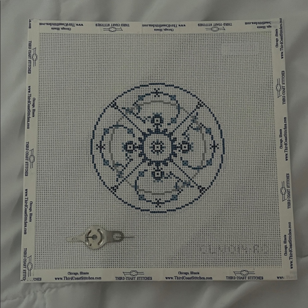 Royal Copenhagen Plate Needlepoint Canvas